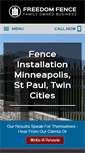 Mobile Screenshot of freedomfencemn.com